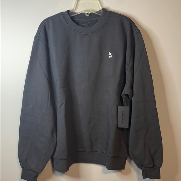 Spiritual Gangster SG Monogram Men’s Classic Crew Gray Sweatshirt NEW